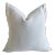French White Linen Euro Pillow For Sale