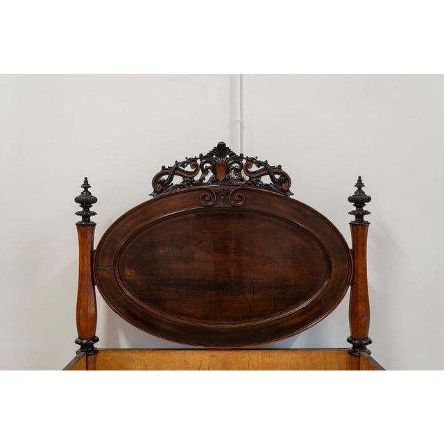Large Antique Portuguese Romantic Bed, 19th Century For Sale - Image 12 of 17
