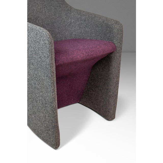 Post Modern "Venus" Lounge Accent Chair in Mohair by Simon Pengelly for Allermuir, United Kingdom, C. 2010's For Sale - Image 15 of 18