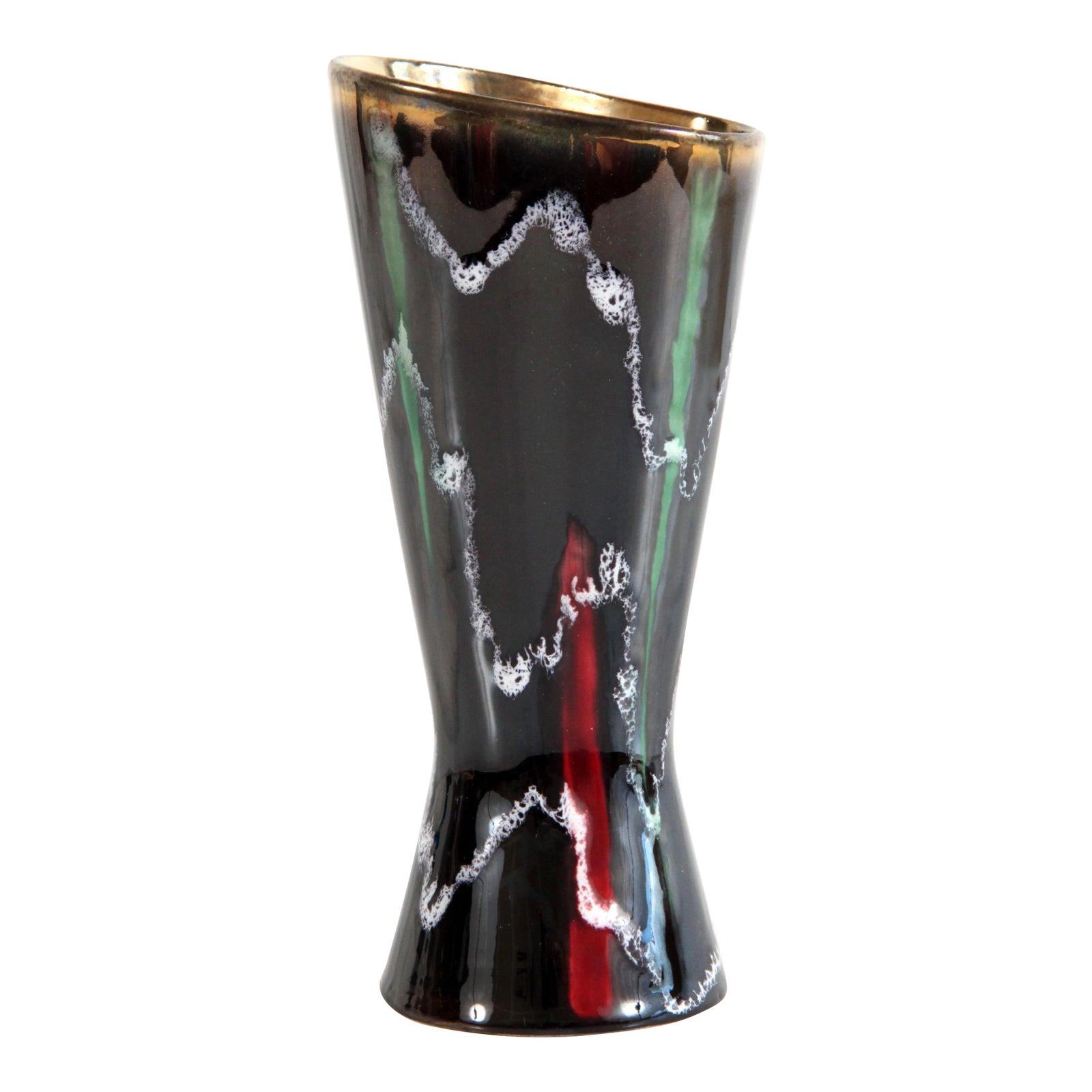 Vintage Mid Century Modern German Art Pottery Flower Vase