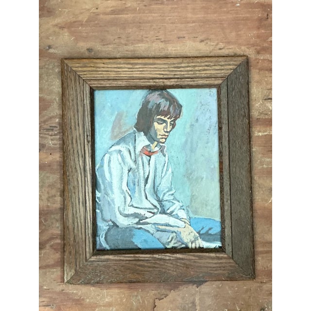 Vintage Portrait Painting of Man For Sale - Image 4 of 12