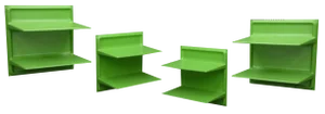 Space Age Wall Shelf by Ernest LGL for Wilhelm Werndl, 1960s Set of 4