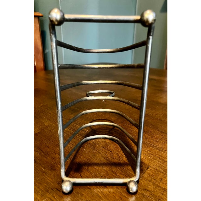 Vintage West German Lead Crystal Coaster Set in Metal Rack For Sale - Image 15 of 15