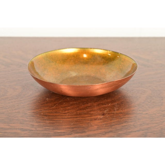Jade Snow Wong Mid-Century Modern Copper Enamel Bowl, Circa 1950s For Sale - Image 9 of 9