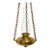 Antique Victorian Hanging Brass & Clean Glass Oil Light Style For Sale