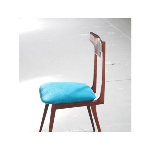 Wood Velvet and Wood Chair, 1959 For Sale - Image 7 of 18