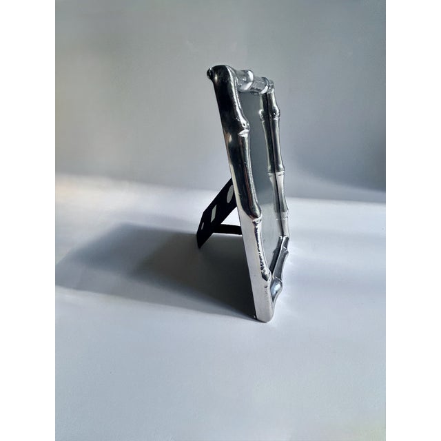 Mariposa Faux Bamboo Cast Aluminum Picture Frame For Sale - Image 9 of 18