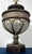 A monumental "caged glass" urn table lamp by Fine Art Lamps (Miami, FL). This substantial piece stands 24 inches tall with...