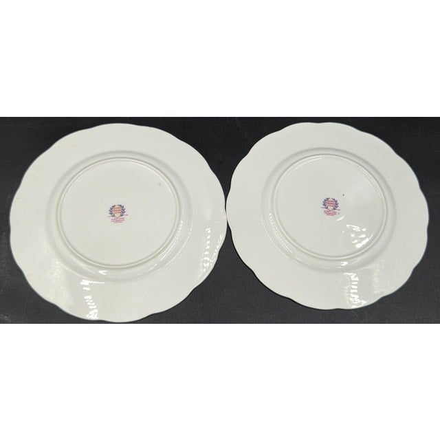 Vintage Queen Anne "Royal Bridal Gown" Duo- 1949 English Bone China- Dessert & Tea/Side Plate For Sale - Image 10 of 18