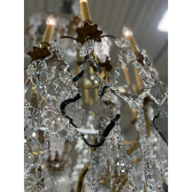 Palatial 19th Century French Louis XV Style Gilt Bronze and Crystal 16 ...