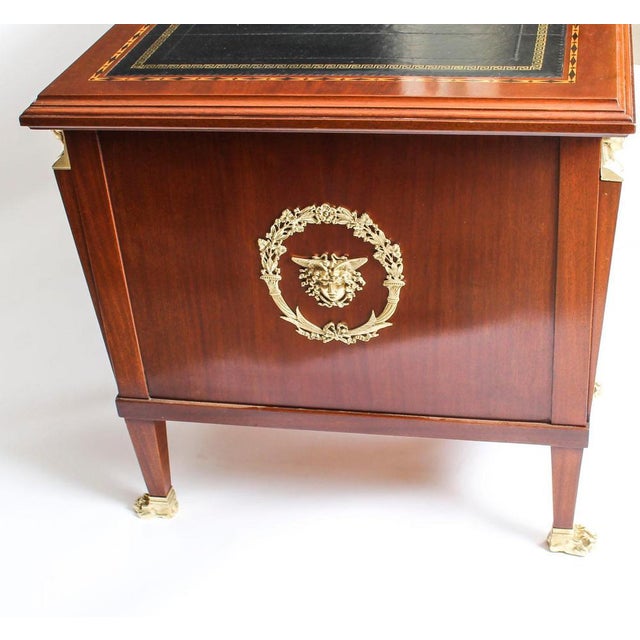 French Empire Revival Ormolu Mounted Desk, 19th Century For Sale - Image 13 of 18