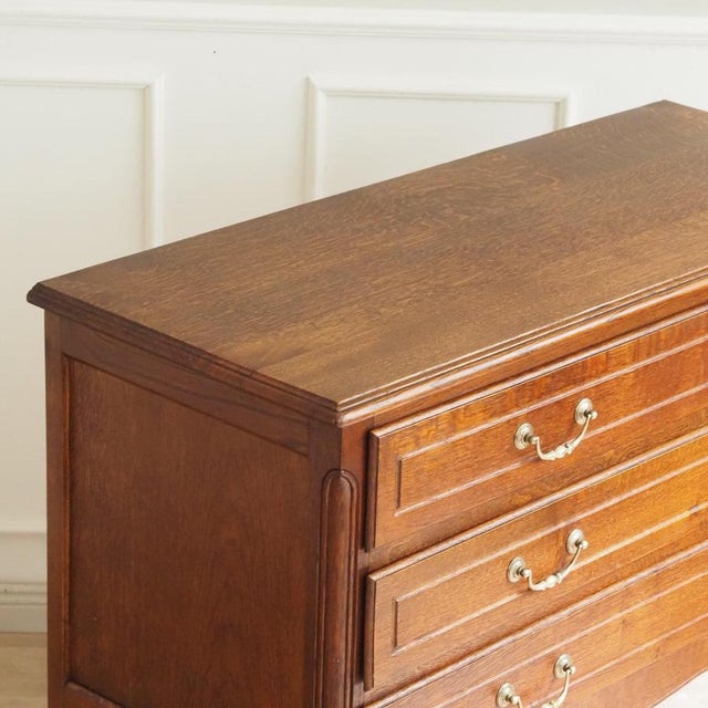 Brown Small Antique French Louis XV Style Chest of Drawers For Sale - Image 8 of 12