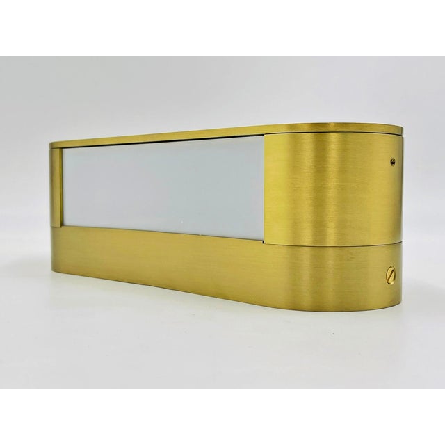 Brass 1980s Italian Brass Lucite Wall Sconce Tci Mini Jolly Modern Light For Sale - Image 8 of 16