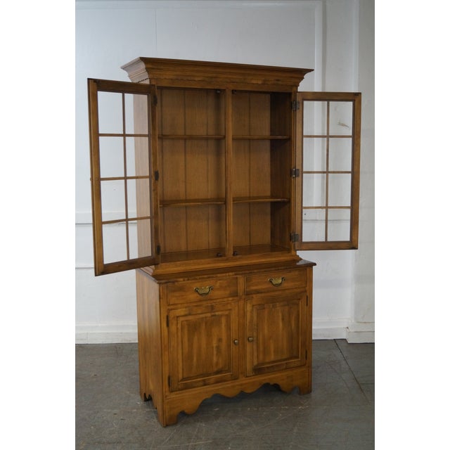 Ethan Allen Circa 1776 Collection Maple China Cabinet ...