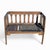 Mid-Century Wood Bench With Black Woven Strap Seat For Sale - Image 13 of 15