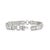 Vintage Style 18k White Gold 5.05ctw Diamond Art Deco Cocktail Link Bracelet For Sale - Image 4 of 8