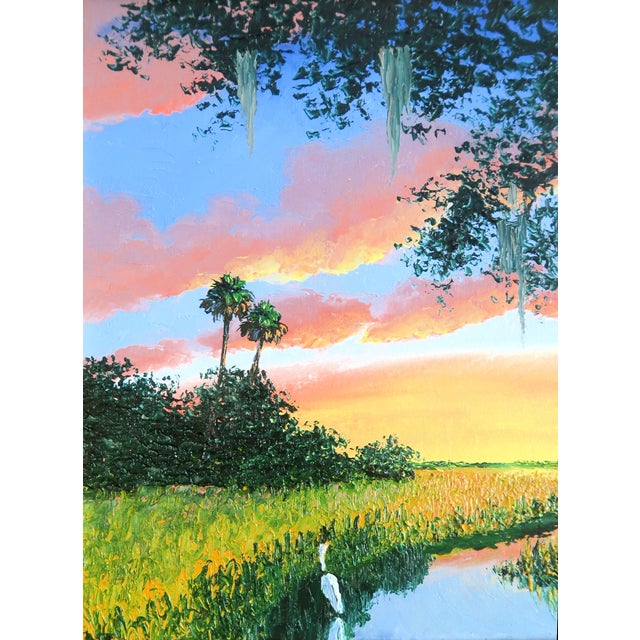Contemporary "Sunrise" - Original Signed Oil on Canvas by Mark Stanford, Premier Contemporary Artist For Sale - Image 3 of 13