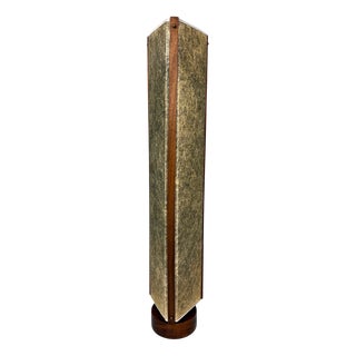 Mid-Century Modern Danish Fiberglass and Teak Floor Lamp, 1960 For Sale