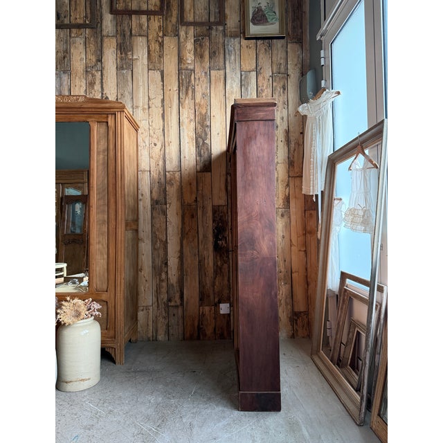 Louis-Philippe Style Walnut Display Cabinet, 1890s For Sale - Image 9 of 13