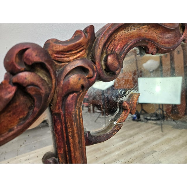 Early 20th Century Chippendale Wooden Mirror For Sale - Image 5 of 18