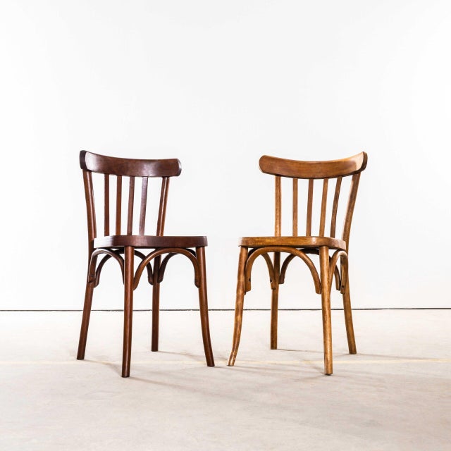 : 1950’s Harlequin Mixed Luterma Honey Oak Bentwood Dining Chair – Set Of Twelve. The process of steam bending beech to...