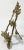 Substantial Antique Brass Victorian Style Table Easel For Sale - Image 4 of 9