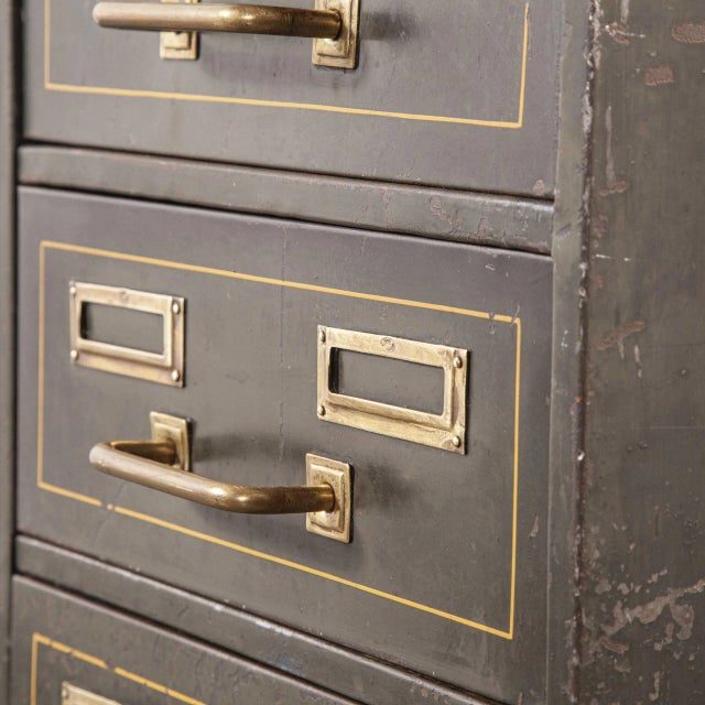 1940s Strafor filing cabinet -made by Forge de Strasbourg. The Forge de Strasbourg was founded in the South East of France...