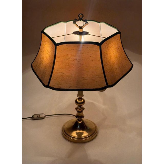 Hollywood Regency Brass Table Lamp, Germany, 1970 For Sale - Image 13 of 16