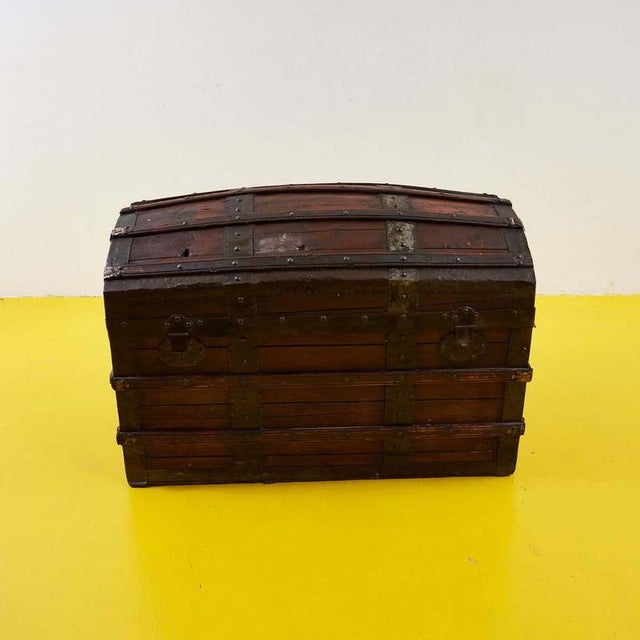 Wood Vintage Wooden Trunk, 1970s For Sale - Image 7 of 7