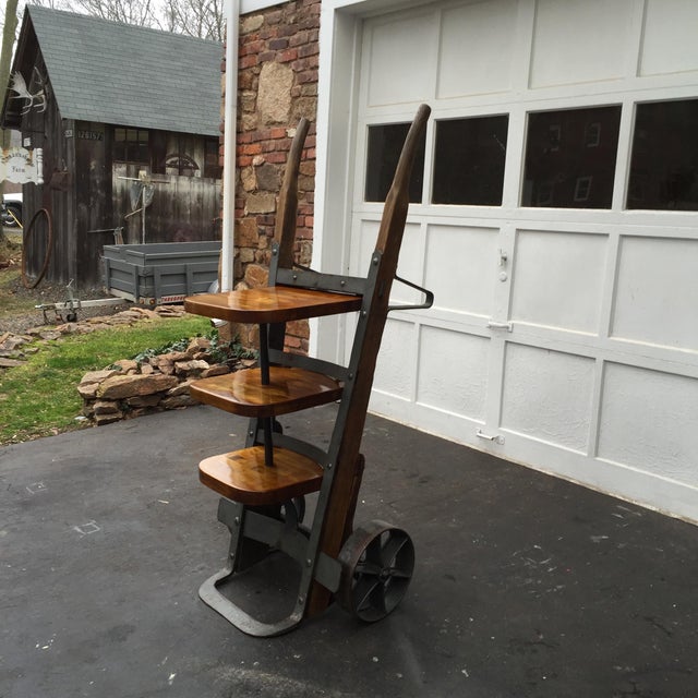 Repurposed Industrial Hand Truck Shelf Chairish