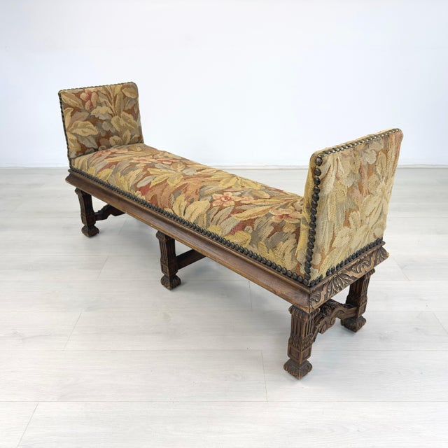 French 19c Antique French Bench For Sale - Image 3 of 13