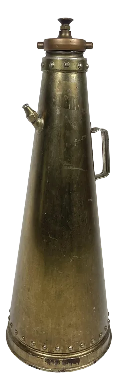 Vintage Brass Water Extinguisher, 1920s