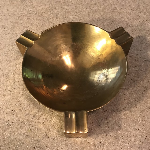 Vintage MidCentury Brass Ashtray Chairish