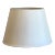 Restoration Hardware Off White English Barrel Linen Shade For Sale