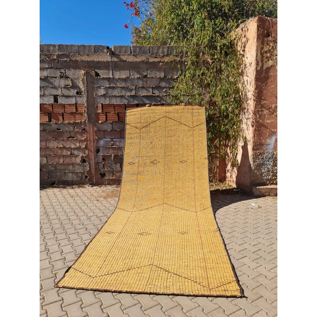 Wood Tuareg Mat Rug - 5'8'' X 14'7'' Ft For Sale - Image 7 of 7