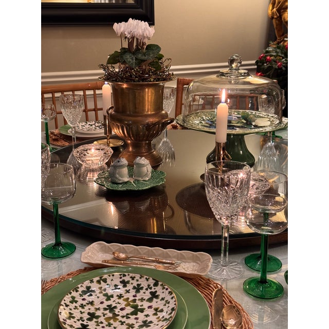 Made in France Vintage Green Cordial Wine Glasses - Set of 12 For Sale - Image 11 of 11