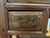 Wood Antique Chinese Hand-Painted Orchid & Bamboo Hardwood Vanity Desk For Sale - Image 7 of 12