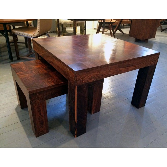 Mid-Century Modern Mid 20th Century Two Rosewood Nesting Tables, Don Shoemaker For Sale - Image 3 of 11