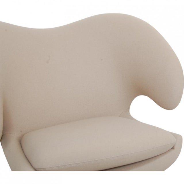 Textile Vintage Pelikan Chair in Beige Fabric by Finn Juhl For Sale - Image 7 of 13