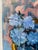 Contemporary Original-Moonlit Dahlias in Blue-Jardin d'Hiver Series-Shizico Yi-British Awarded Artist For Sale - Image 3 of 17