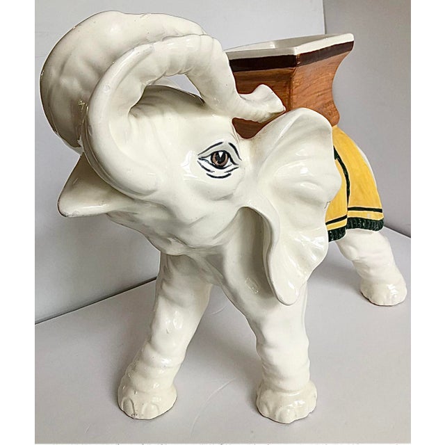 1960s Hollywood Regency Elephant Planter For Sale - Image 10 of 11