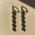 Peridot Huggie Drop Earrings, Silver, Gold, Pair For Sale - Image 6 of 8