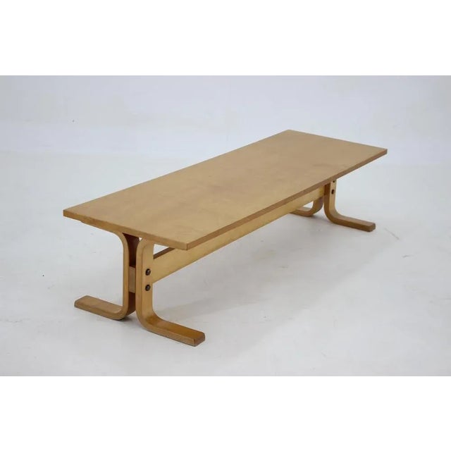 Czechoslovakian Beech Bench, 1970s For Sale - Image 6 of 10
