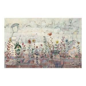 Mid-Hudson Inscape - Large Abstract Expressionist Mixed Media Painting on Canvas by Bruce Rubenstein