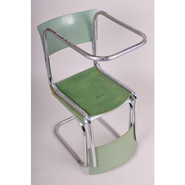 Paint Vintage Bauhaus Chairs from Robert Slezák, 1930, Set of 4 For Sale - Image 7 of 9
