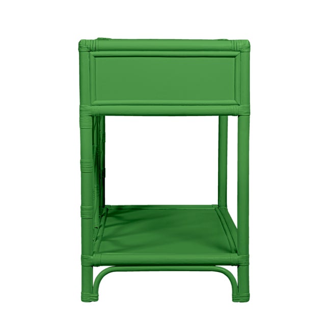 Wood Ivy Nightstand - Bright Green For Sale - Image 7 of 10