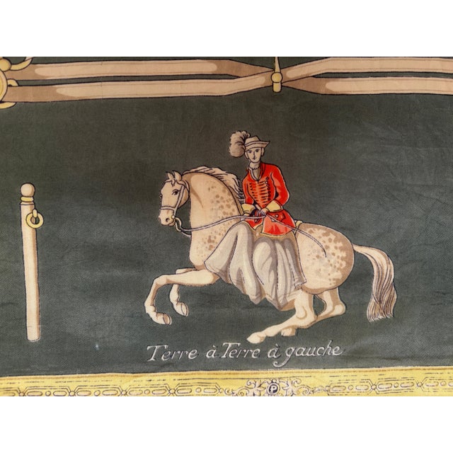 The Maneige Royal by Antoine de Pluvinel Silk Scarf For Sale - Image 10 of 12