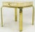 Contemporary John Widdicomb Cream Goatskin Side Table on Canted Brass Legs For Sale - Image 3 of 8