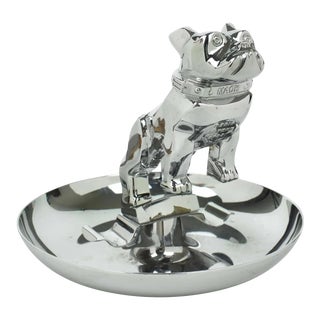 Mid-Century Chrome Mack Truck Bulldog Cigar Ashtray For Sale