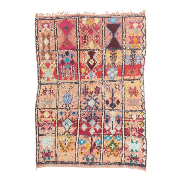 Vintage Boujad Moroccan Rug, 05'09 X 07'09 For Sale